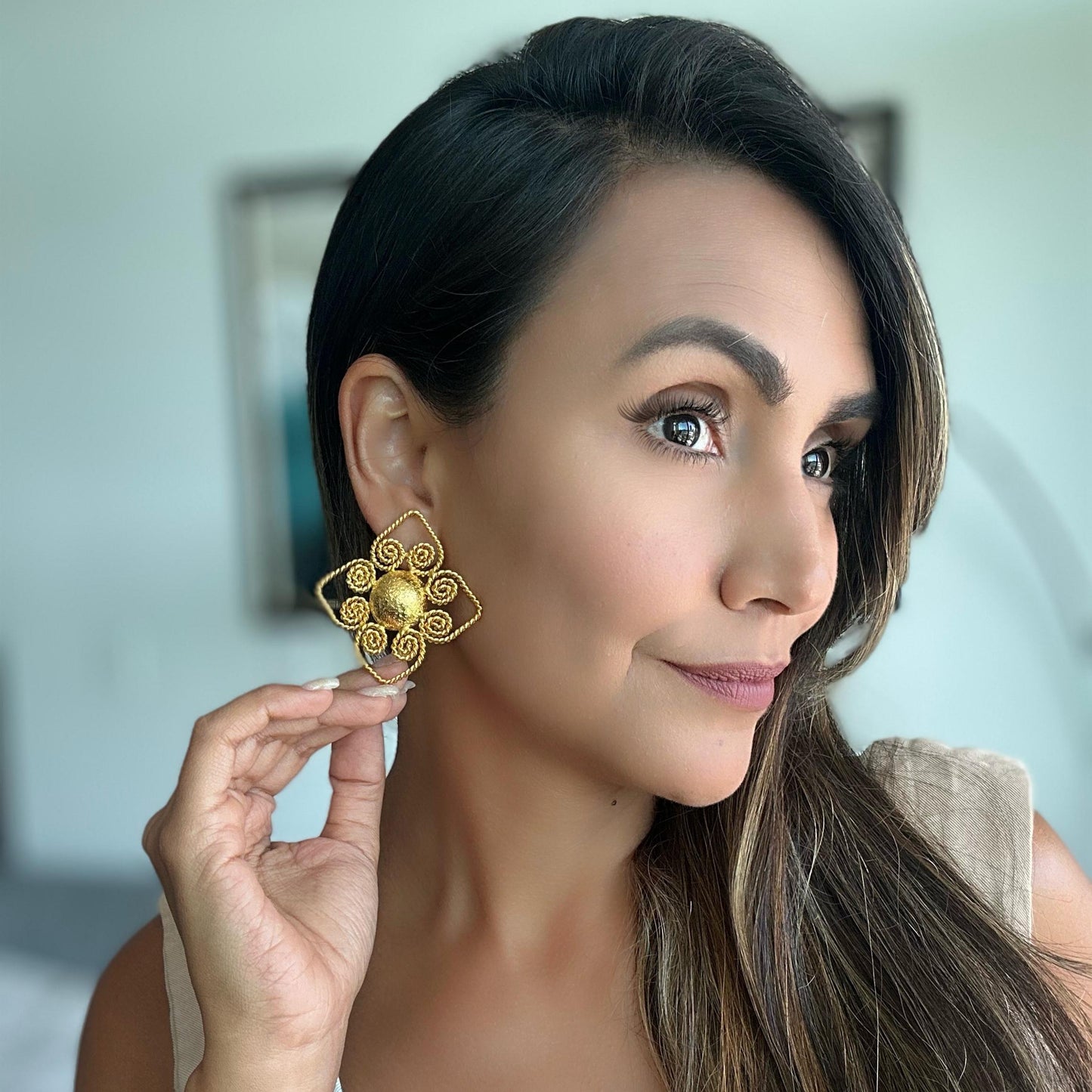 Alma Spiral Earrings