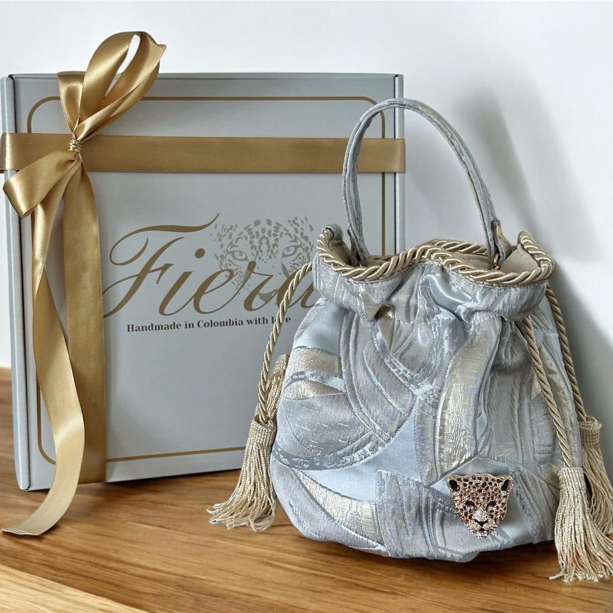 Silver Chic Bucket Bag
