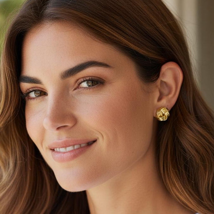 Nora Knot Stud Earrings