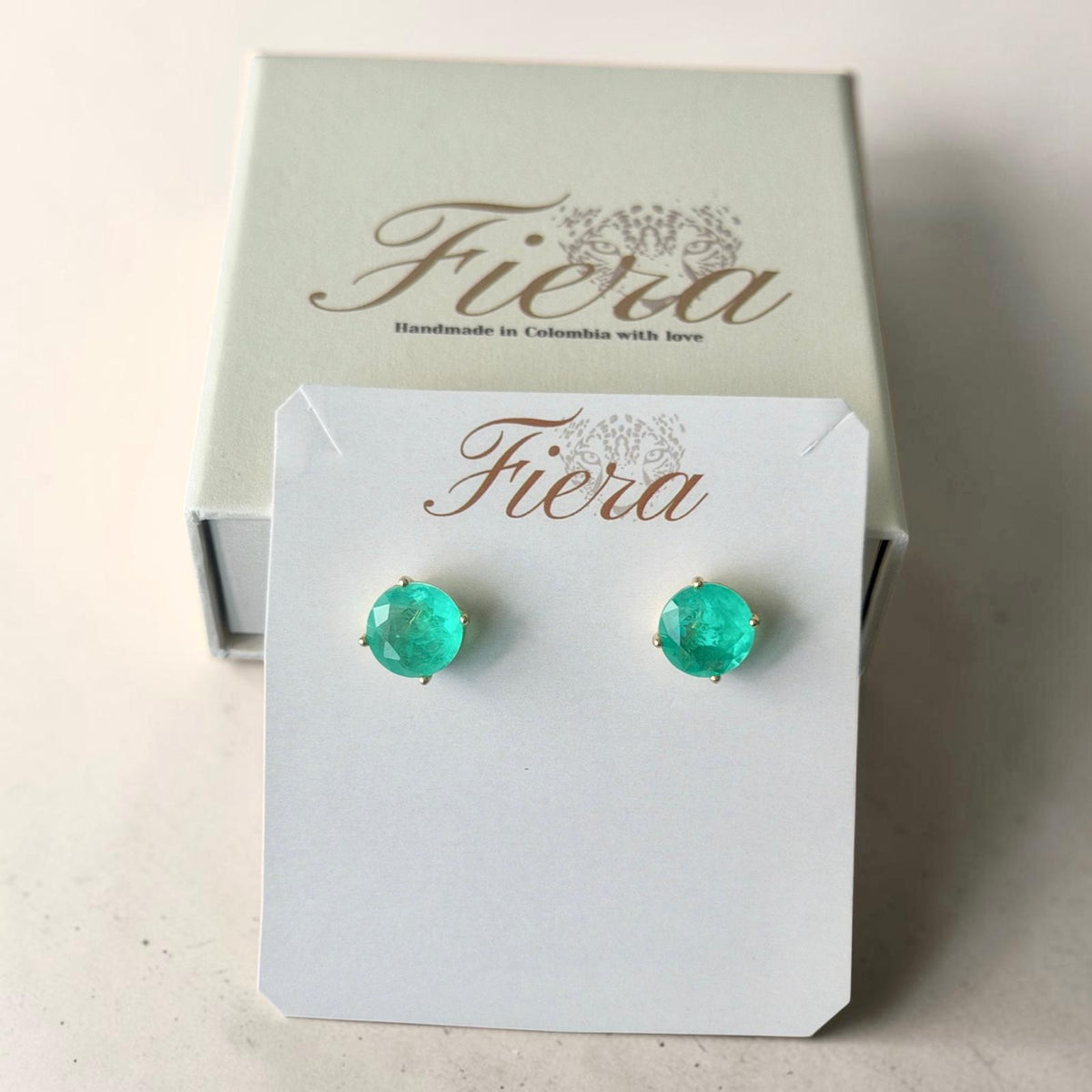Amber Studs