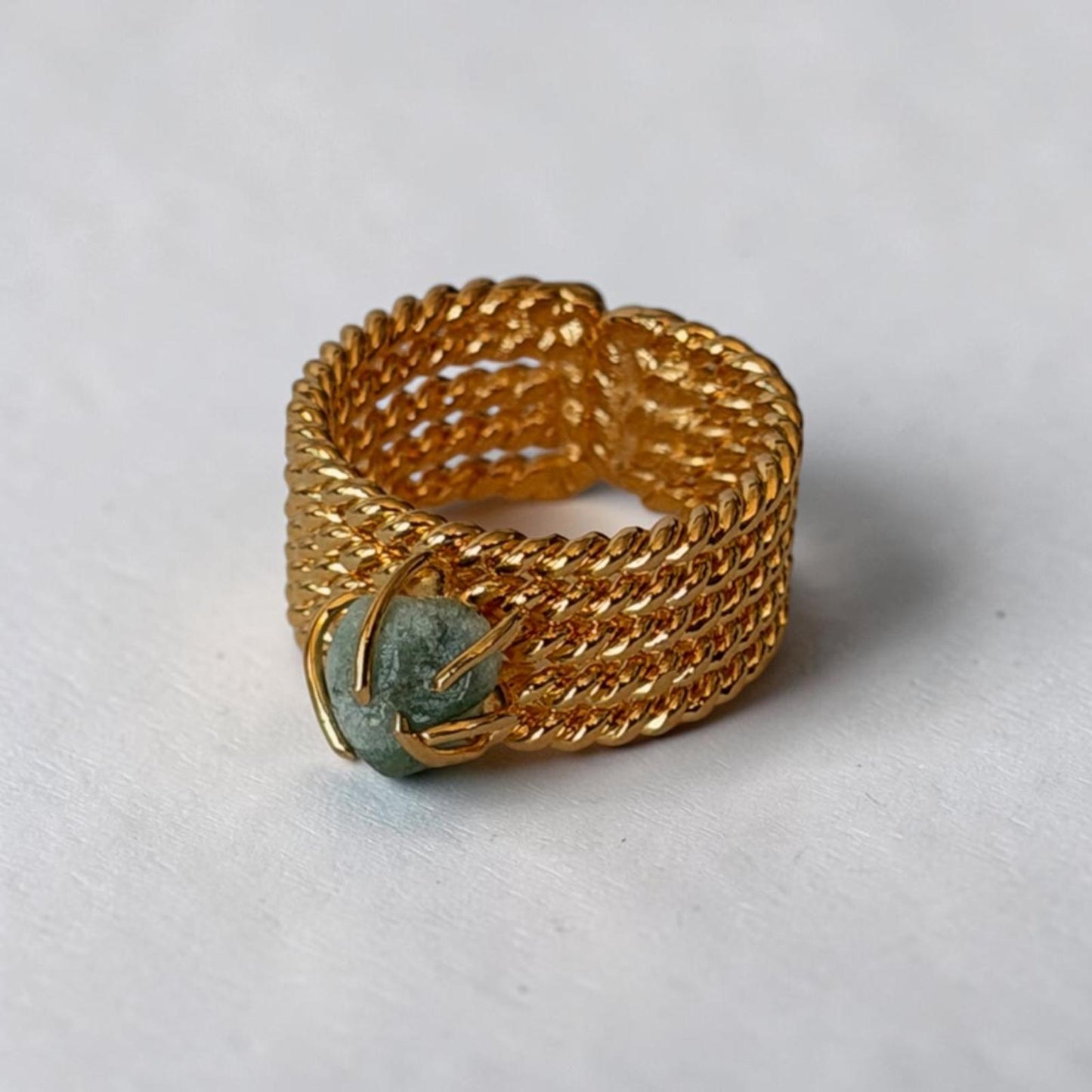 Olive Emerald Ring