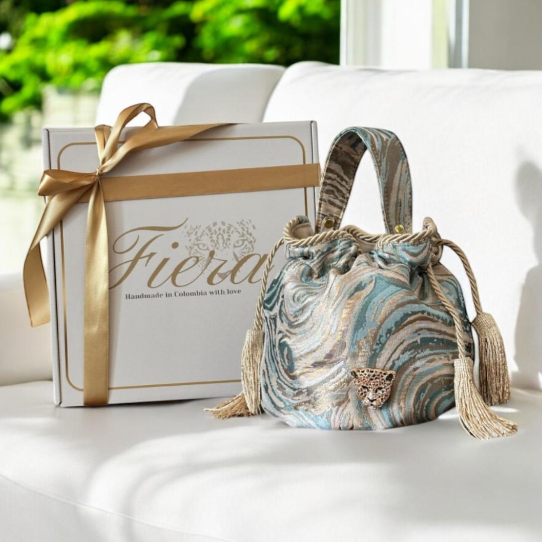 Glowing beauty bucket bag
