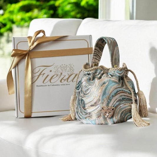 Glowing beauty bucket bag