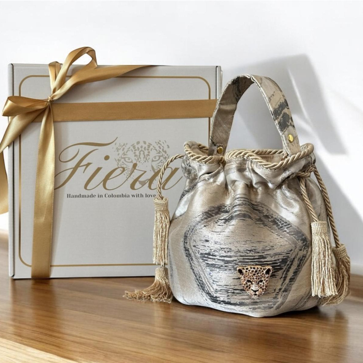 Golden Moon Bucket Bag