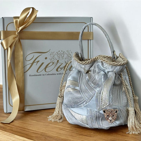 Silver Chic Bucket Bag