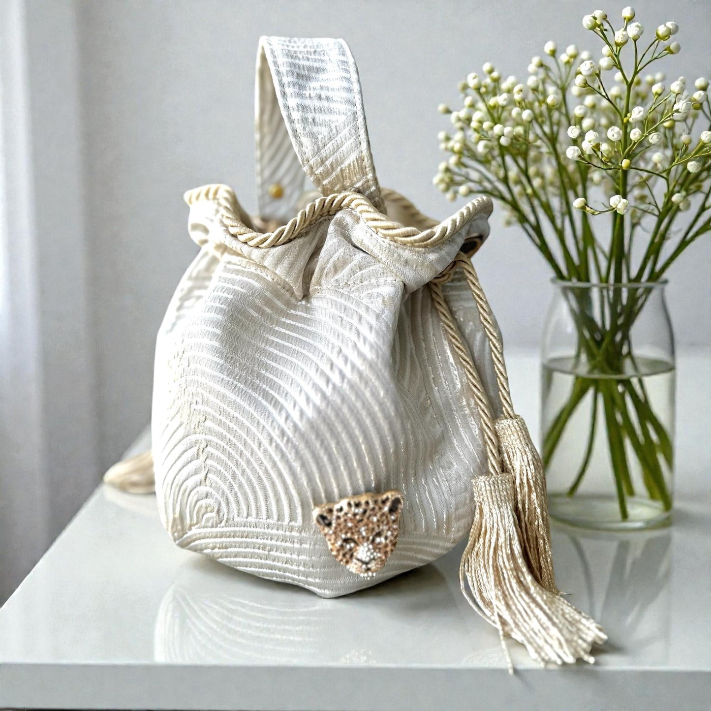 Gold Gleam Bucket Bag