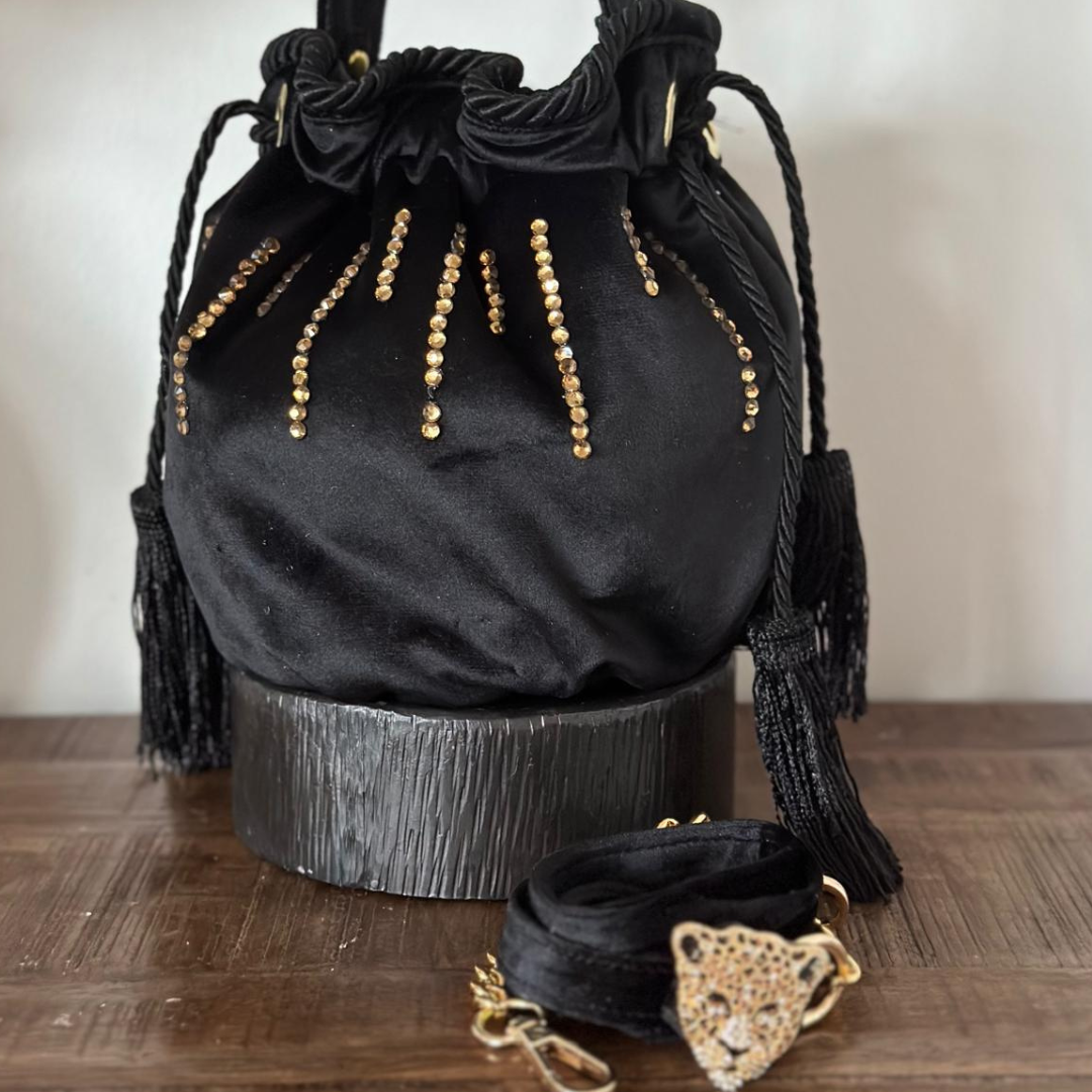 Regal Noir Bucket Bag